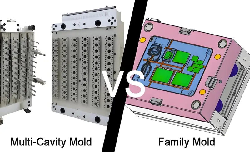 Comparison of Multi-Cavity Molds and Family Injection Molds Comparison Chart of the Two Mold Types