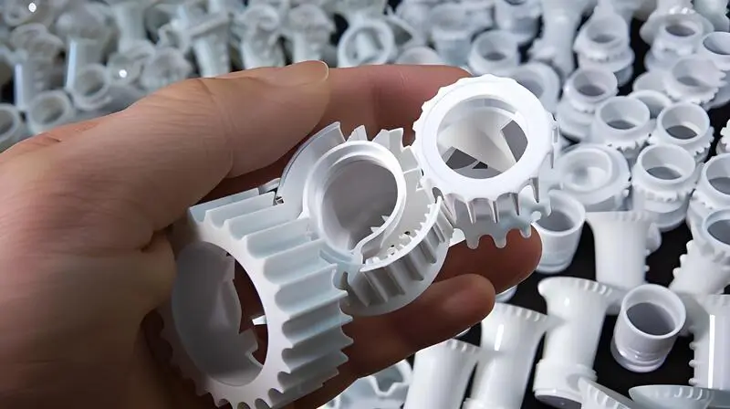 A hand holding multiple white