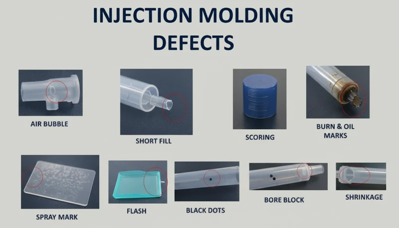 Injection molding defects and examples overview