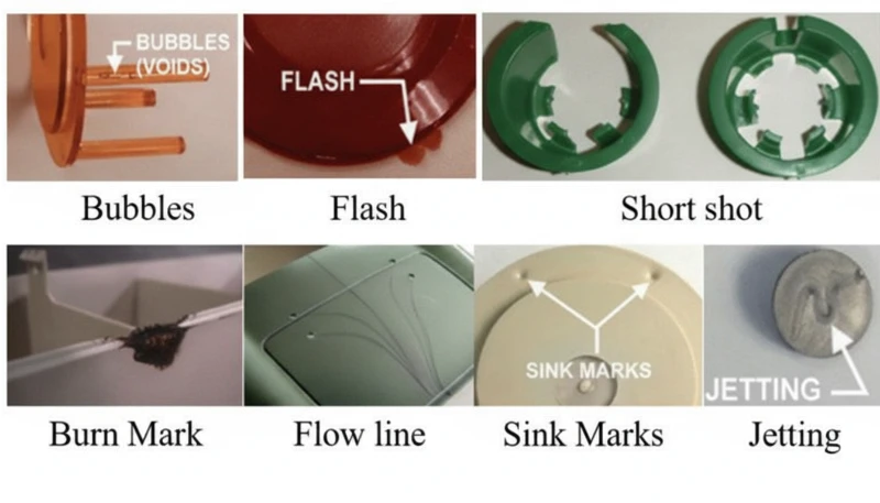 Common plastic injection molding defects