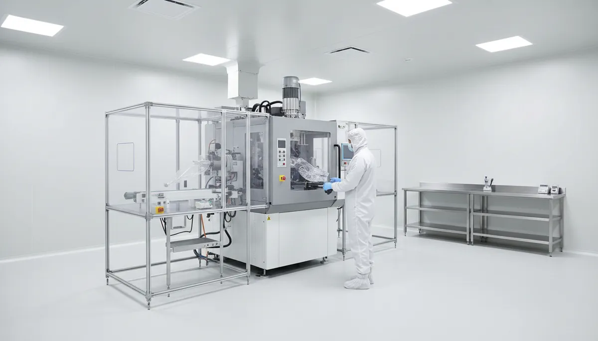 Clean room injection molding facility