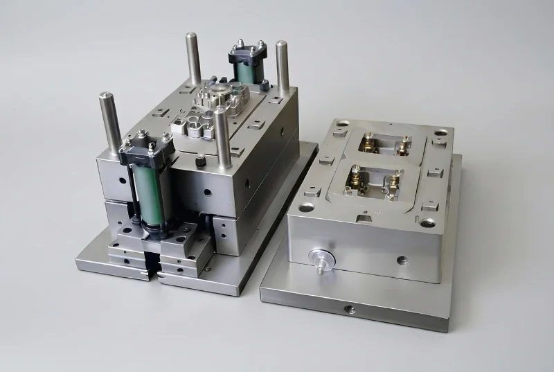 Metal injection mold showing steel grade quality