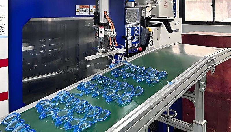 Injection molding mass production output